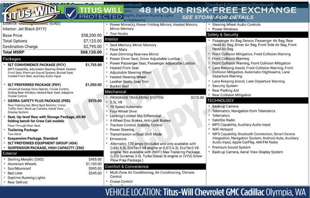 2026 GMC Sierra 1500 Crew Cab, Short Bed, SLT, 4WD for sale in Olympia, WA