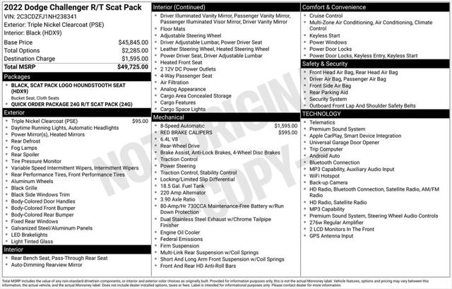 2022 Dodge Challenger R/T Scat Pack for sale in Roanoke, VA