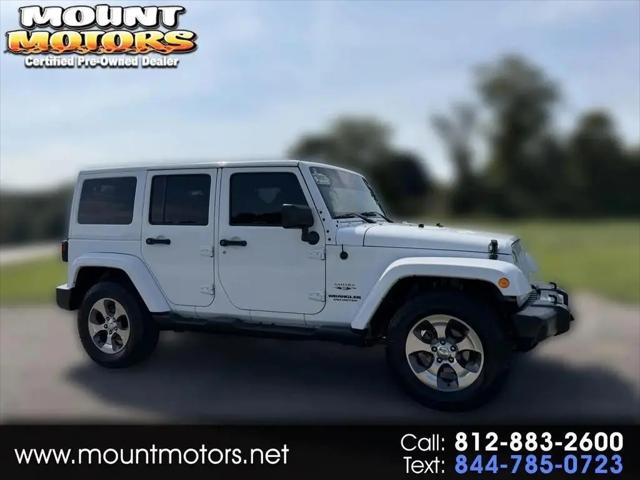2017 Jeep Wrangler Unlimited Sahara 4x4 for sale in Salem, IN