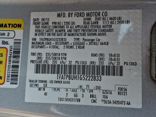 2016 Ford Mustang EcoBoost Premium