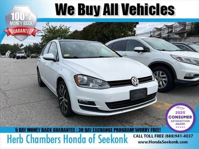 2016 Volkswagen Golf TSI SE 4-Door for sale in Seekonk, MA
