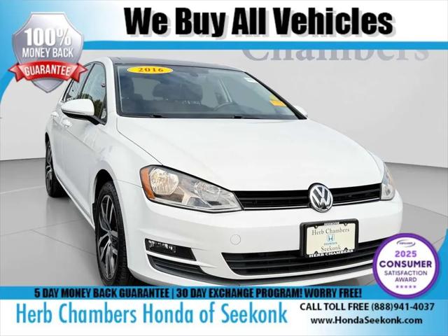 2016 Volkswagen Golf TSI SE 4-Door for sale in Seekonk, MA