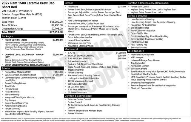 2027 Ram 1500 Laramie