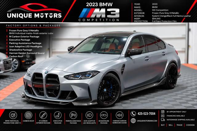 2023 BMW M3 Competition for sale in Kent, WA