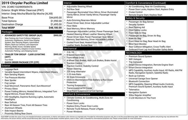 2019 Chrysler Pacifica Limited