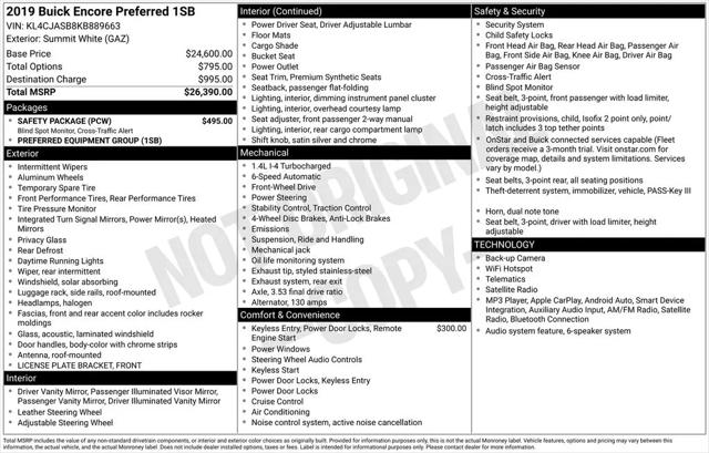 2019 Buick Encore FWD Preferred