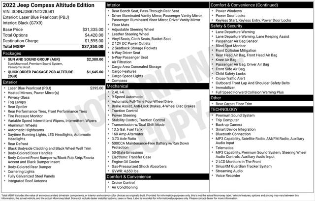 2022 Jeep Compass Altitude 4x4