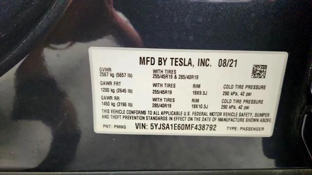 2021 Tesla Model S Plaid Tri Motor All-Wheel Drive