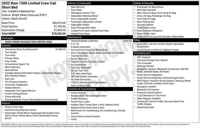 2022 RAM 1500 Limited Crew Cab 4x4 57 Box