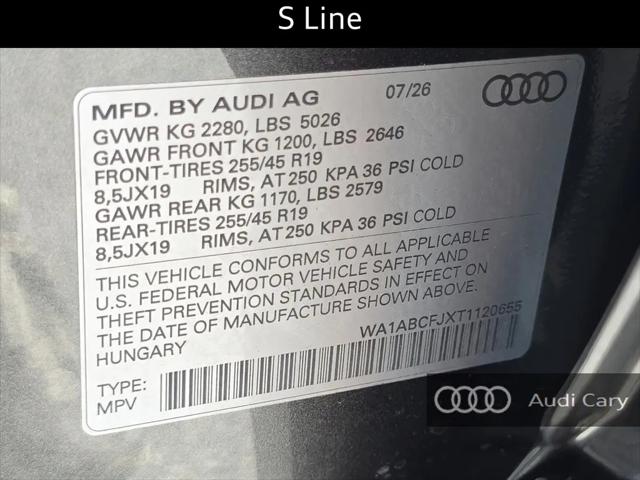 2026 Audi Q3 TFSI quattro S tronic