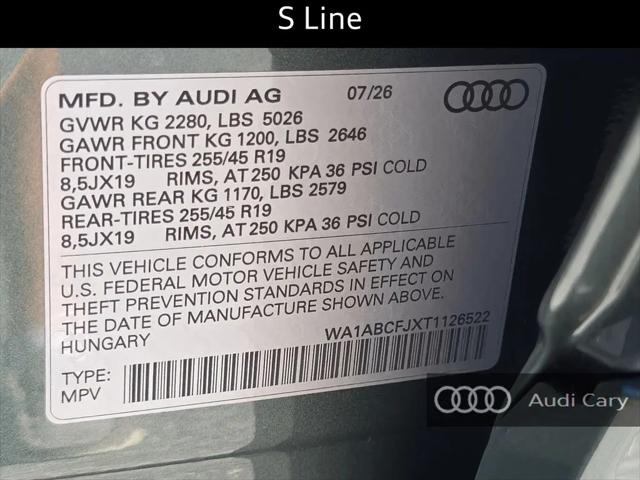 2026 Audi Q3 TFSI quattro S tronic