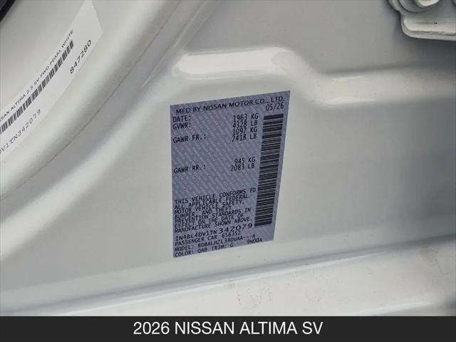 2026 Nissan Altima SV