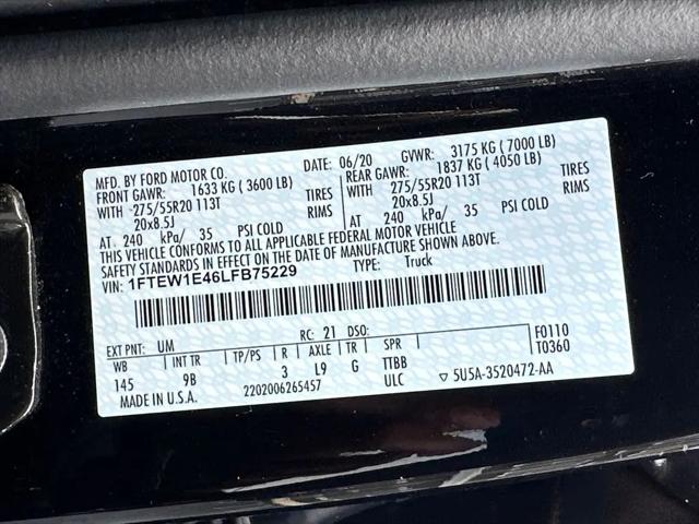 2020 Ford F-150 Platinum