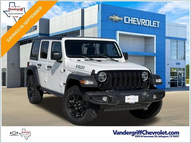 2022 Jeep Wrangler Unlimited Willys 4x4 for sale in Arlington, TX