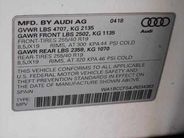 2018 Audi Q3 2.0T Sport Premium