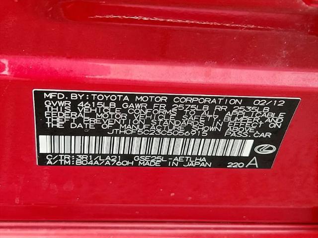 2012 Lexus IS 250 250