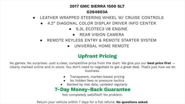 2017 GMC Sierra 1500 SLT for sale in Manitowoc, WI