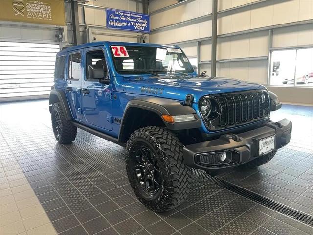 2024 Jeep Wrangler 4-Door Willys 4x4 for sale in North Smithfield, RI