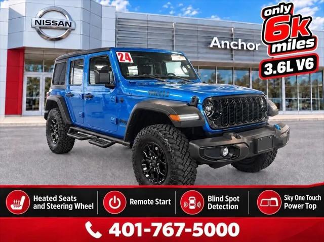 2024 Jeep Wrangler 4-Door Willys 4x4 for sale in North Smithfield, RI
