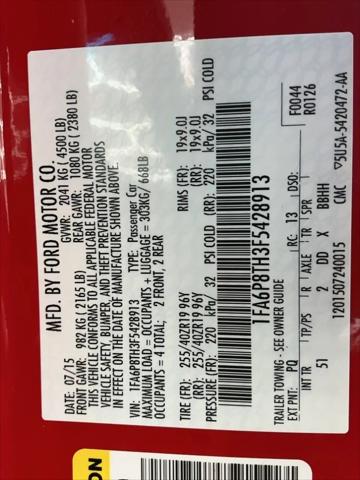 2015 Ford Mustang EcoBoost