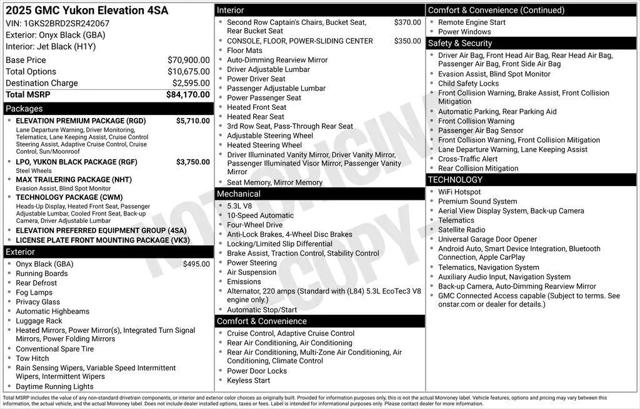 2025 GMC Yukon 4WD Elevation for sale in Petaluma, CA