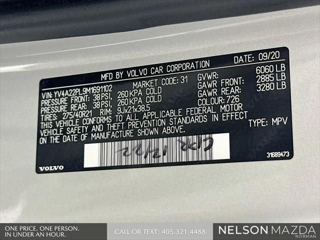 2021 Volvo XC90 T6 Inscription 7 Passenger