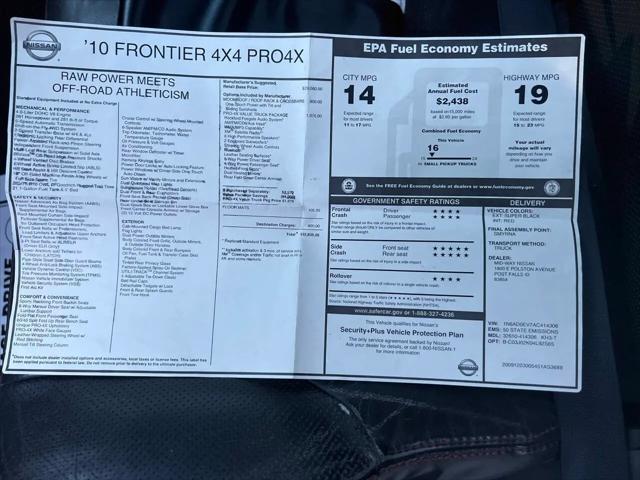 2010 Nissan Frontier PRO-4X