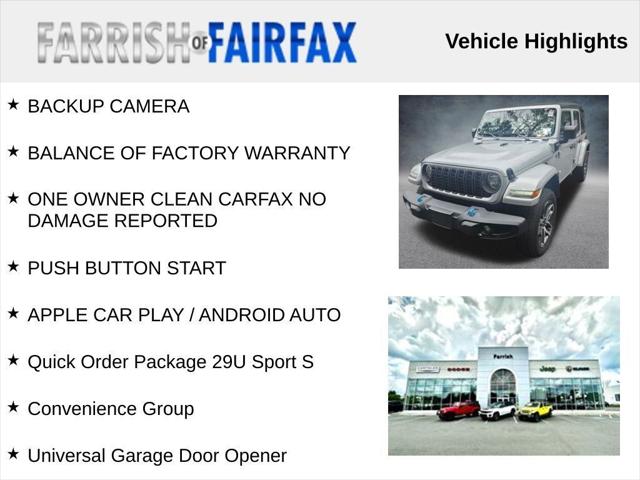 2024 Jeep Wrangler 4xe Sport S 4xe 2024 Jeep Wrangler 4xe Sport S 4xe