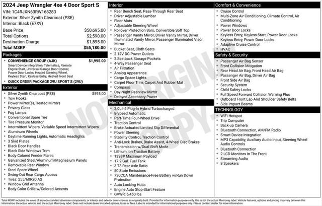 2024 Jeep Wrangler 4xe Sport S 4xe 2024 Jeep Wrangler 4xe Sport S 4xe