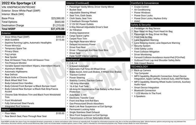 2022 Kia Sportage LX 2022 Kia Sportage LX