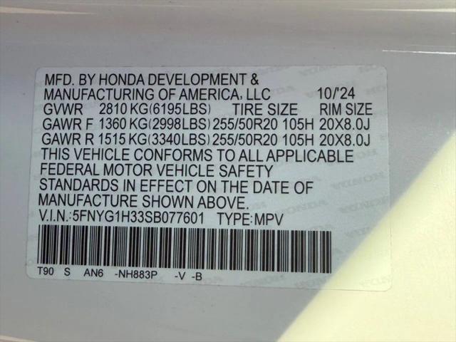2025 Honda Pilot Sport