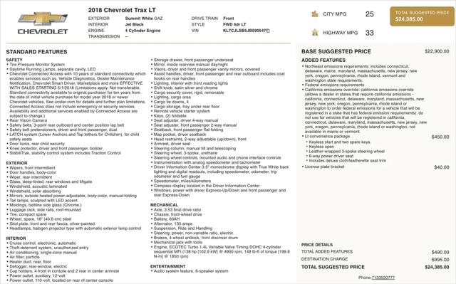 2018 Chevrolet Trax LT