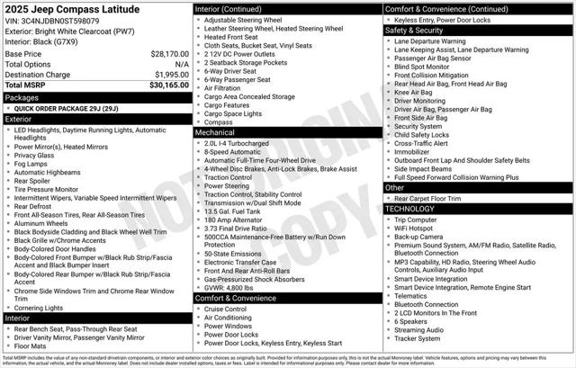 2025 Jeep Compass Latitude 4x4 for sale in Fargo, ND