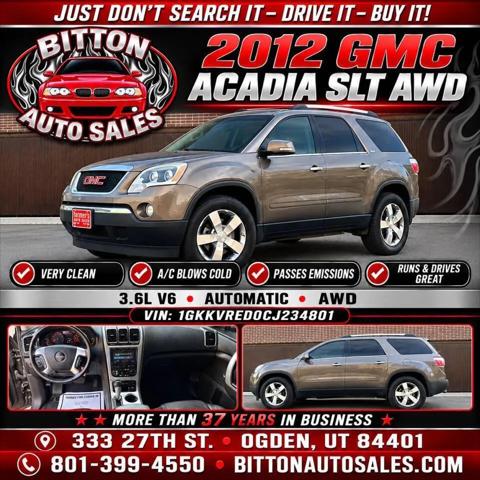 2012 GMC Acadia SLT-1 for sale in OGDEN, UT