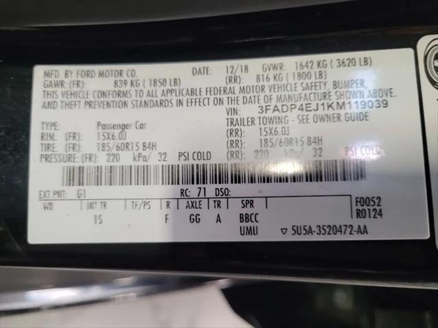 2019 Ford Fiesta SE