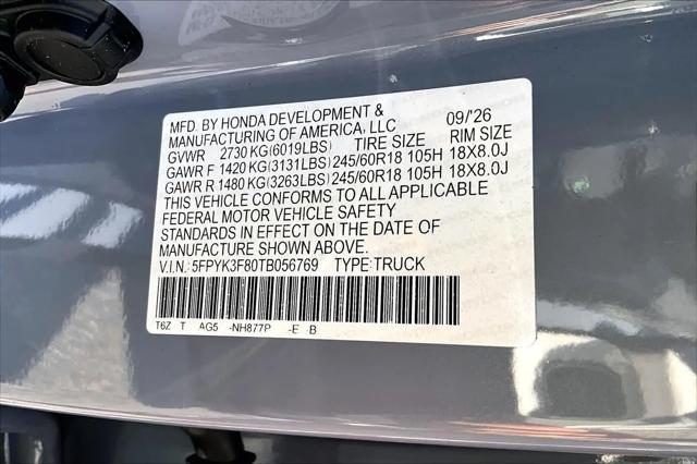 2026 Honda Ridgeline Black Edition