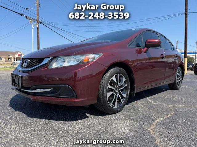 2015 Honda Civic EX for sale in Arlington, TX