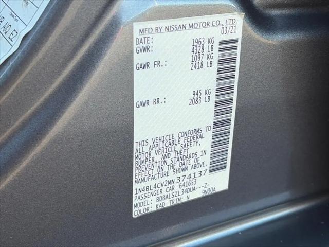 2021 Nissan Altima SR FWD