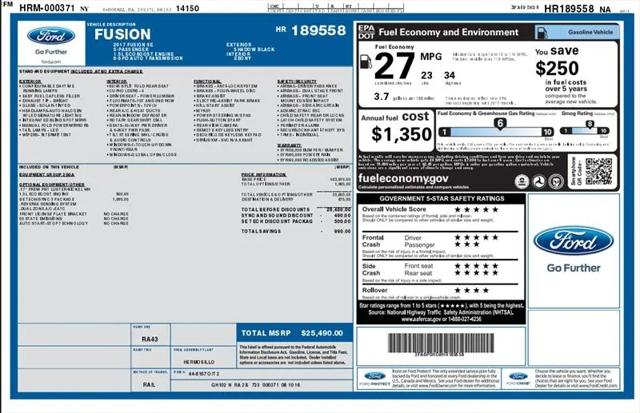 2017 Ford Fusion SE