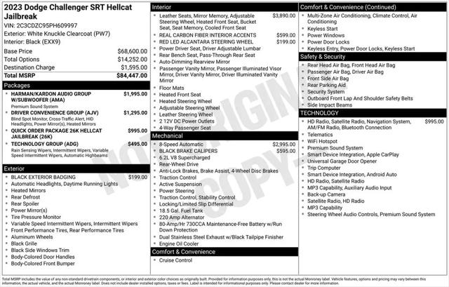 2023 Dodge Challenger SRT Hellcat Jailbreak