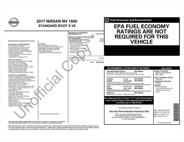 2017 Nissan 1500 S V6 for sale in Greensboro, NC