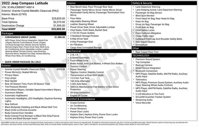 2022 Jeep Compass Latitude