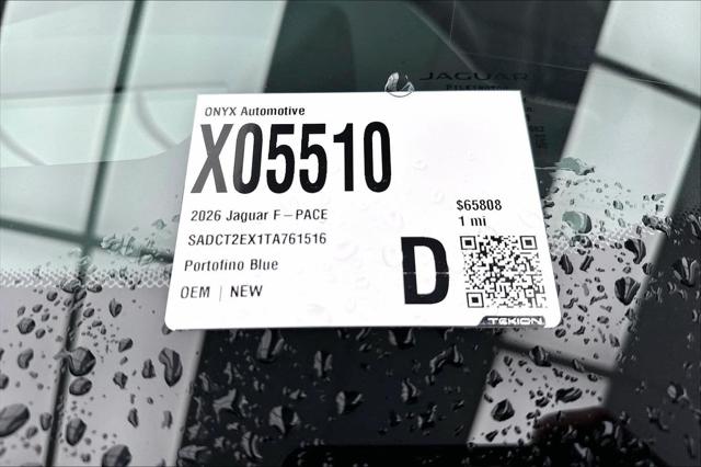 2026 Jaguar F-PACE R-Dynamic S P250 AWD Automatic