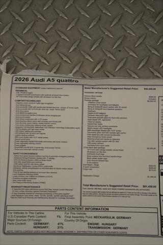 2026 Audi A5 Prestige TFSI quattro S tronic
