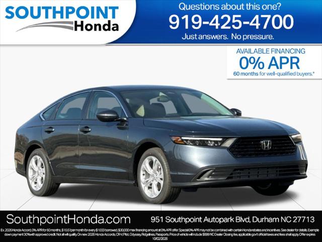 2026 Honda Accord Sedan LX for sale in Durham, NC