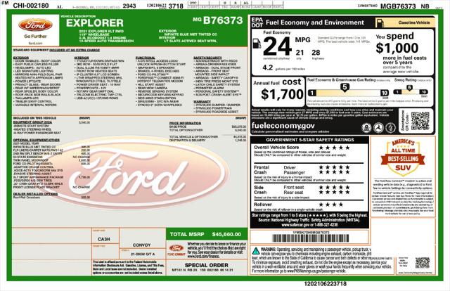 Used 2021 Ford Explorer XLT For Sale in Muscle Shoals, AL