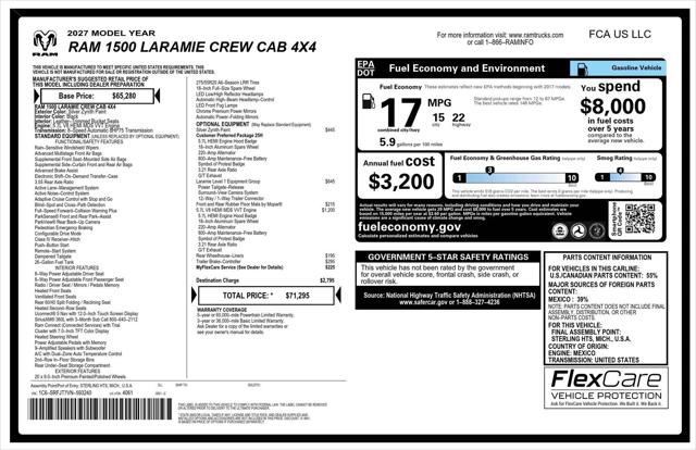 2027 Ram 1500 Laramie