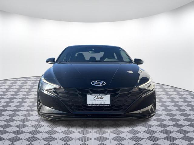 Used 2022 Hyundai Elantra Hybrid Blue For Sale in Bellingham, WA