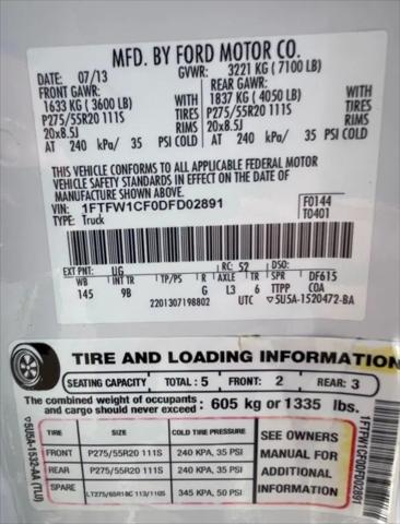 2013 Ford F-150 Platinum