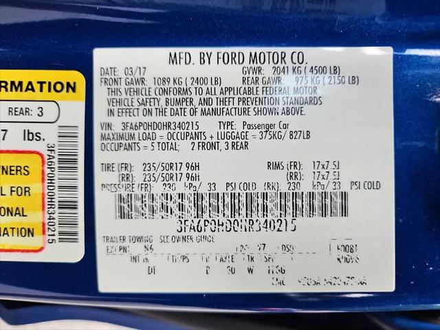 2017 Ford Fusion SE